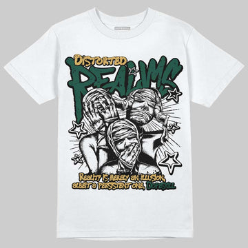 Jordan 1 High OG “Fir” (Pro Green) DopeSkill T-Shirt Distorted Realms Graphic Streetwear - White