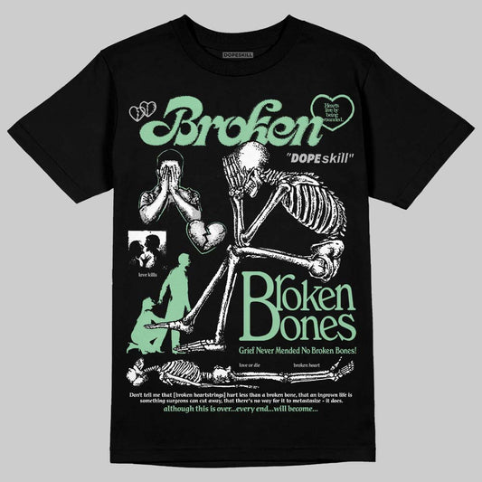 Asics Gel-Kayano 12.1 White/Menthol DopeSkill T-Shirt Broken Bones Graphic Streetwear - Black