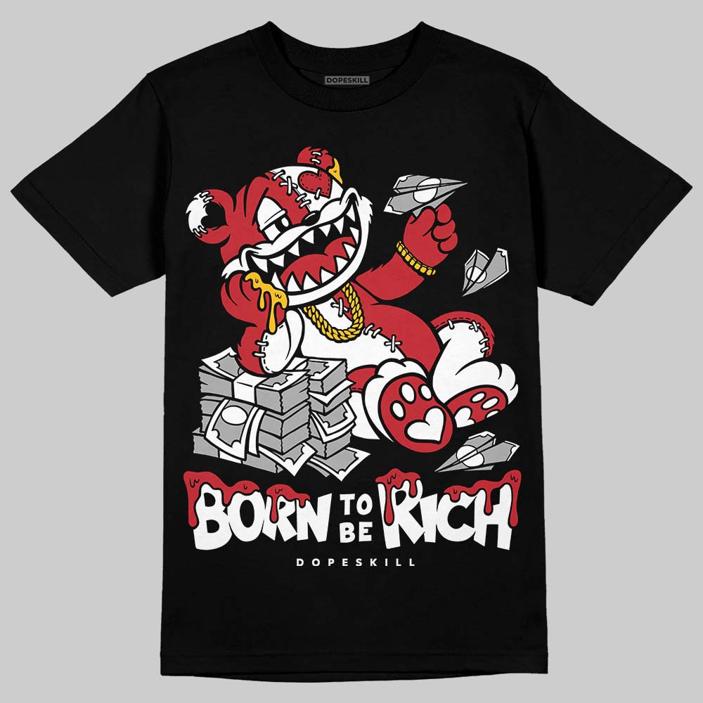 Jordan 1 Low OG "Chicago" DopeSkill T-Shirt Born To Be Rich Graphic Streetwear - Black