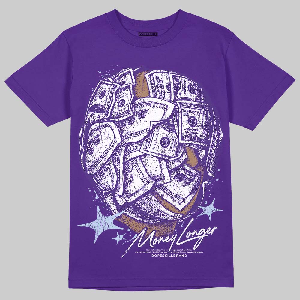 Jordan 5 OG “Grape” DopeSkill T-Shirt Money Longer Graphic Streetwear - Purple
