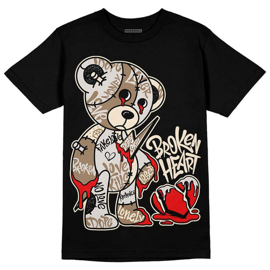 Jordan 5 SE “Sail” DopeSkill T-Shirt Broken Heart Graphic Streetwear - black