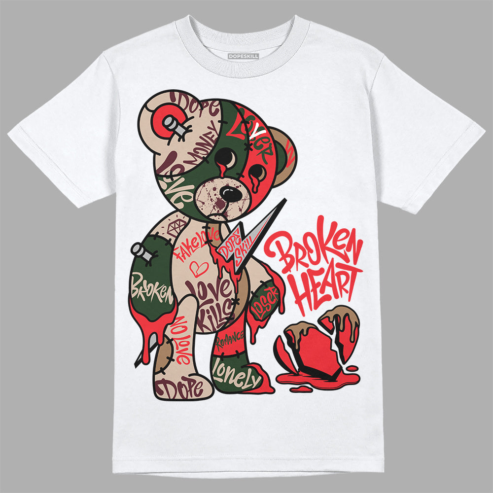 Dunk Low Freddy Krueger DopeSkill T-Shirt Broken Heart Graphic Streetwear - White
