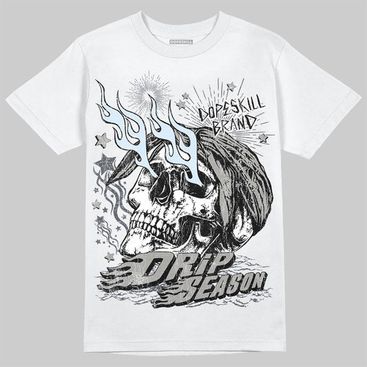 Jordan 11 Cool Grey DopeSkill T-Shirt Drip Season Graphic Streetwear - White