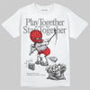 Grey Sneakers DopeSkill T-Shirt Play together, Stay together Graphic Streetwear - White