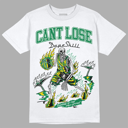 Jordan 5 “Lucky Green” DopeSkill T-Shirt Cant Lose Graphic Streetwear - White