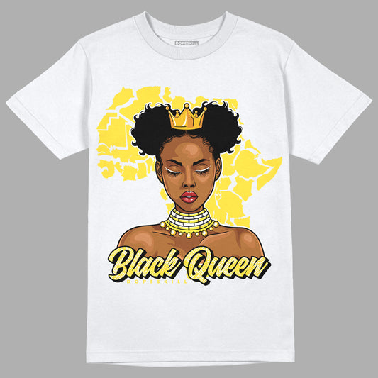 Jordan 11 Low 'Yellow Snakeskin' DopeSkill T-Shirt Black Queen Graphic Streetwear - White