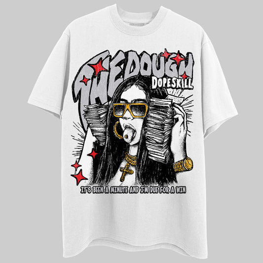 Grey Sneakers DopeSkill T-Shirt The Dough Graphic Streetwear - White