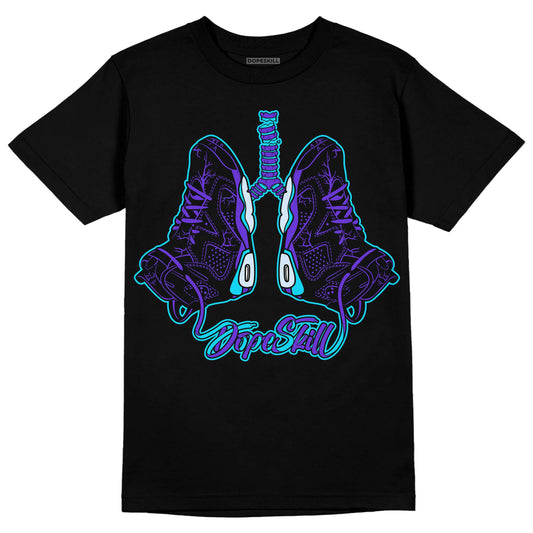 Jordan 6 "Aqua" DopeSkill T-Shirt Breathe Graphic Streetwear - Black 