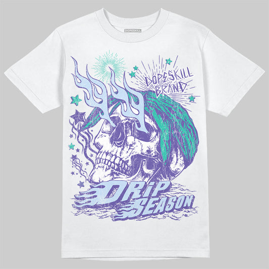 Jordan 5 OG “Grape” DopeSkill T-Shirt Drip Season Graphic Streetwear - White