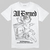 Grey Sneakers DopeSkill T-Shirt All Earned Graphic Streetwear - White