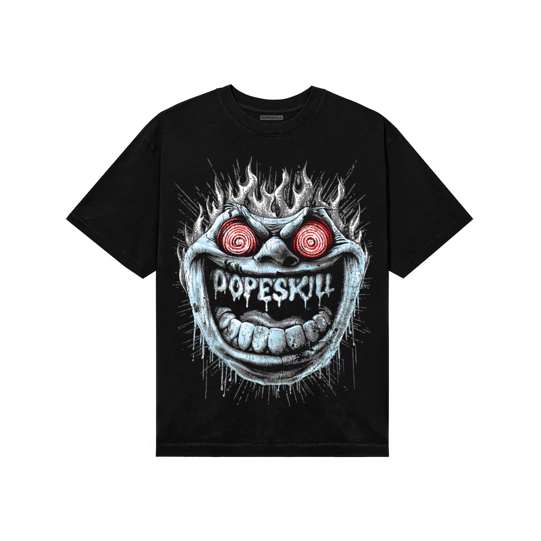 Grey Sneakers DopeSkill T-Shirt Hellfire Graphic Streetwear - Black