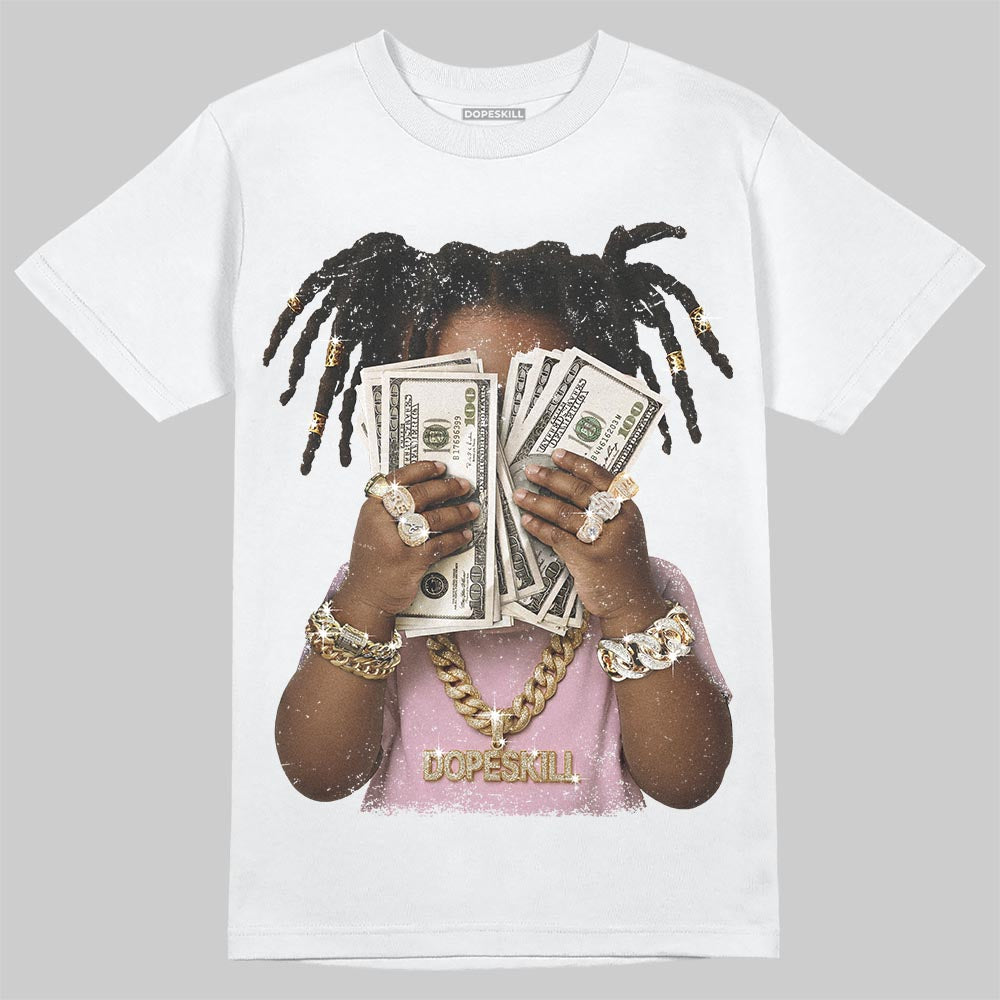 Dunk Low LX Pink Foam DopeSkill T-Shirt Rich Youth Graphic Streetwear - White