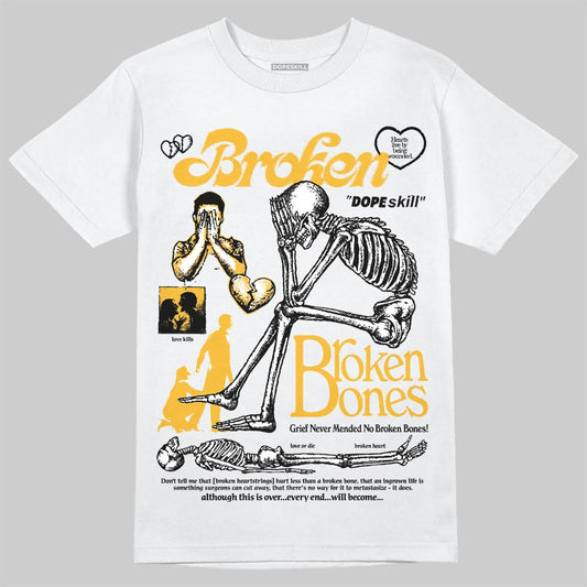 Jordan 5 'Tokyo' DopeSkill T-Shirt Broken Bones Graphic Streetwear - White