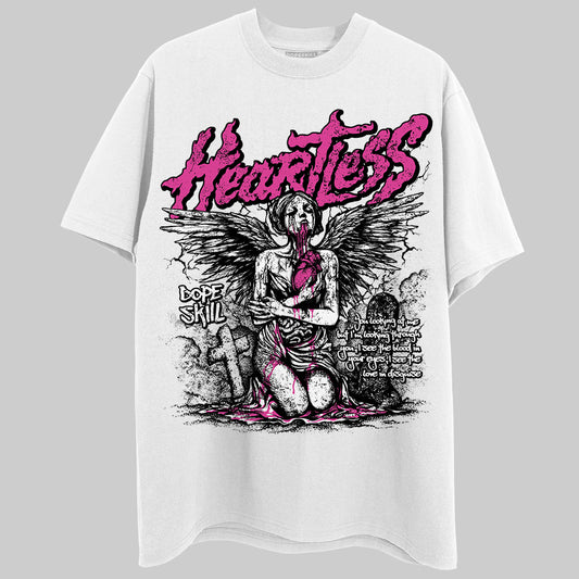 Dunk Low GS “Active Fuchsia” DopeSkill T-Shirt Heartless Graphic Streetwear - White