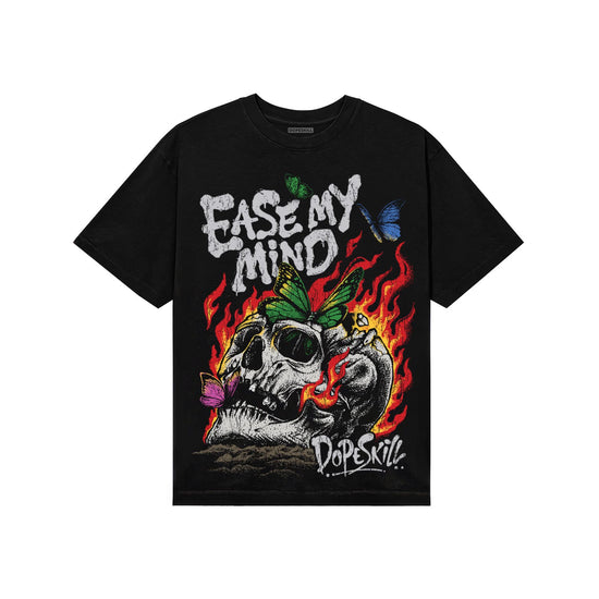Grey Sneakers DopeSkill T-Shirt Ease My Mind Graphic Streetwear - Black