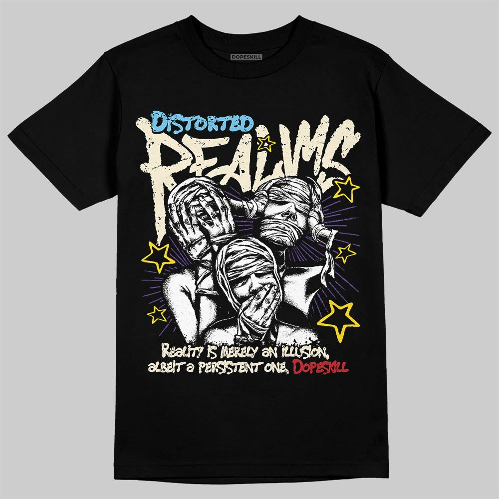 Jordan 17 Retro Low SP Infinite Archives DopeSkill T-Shirt Distorted Realms Graphic Streetwear - black