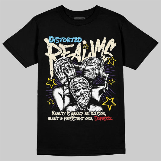 Jordan 17 Retro Low SP Infinite Archives DopeSkill T-Shirt Distorted Realms Graphic Streetwear - black