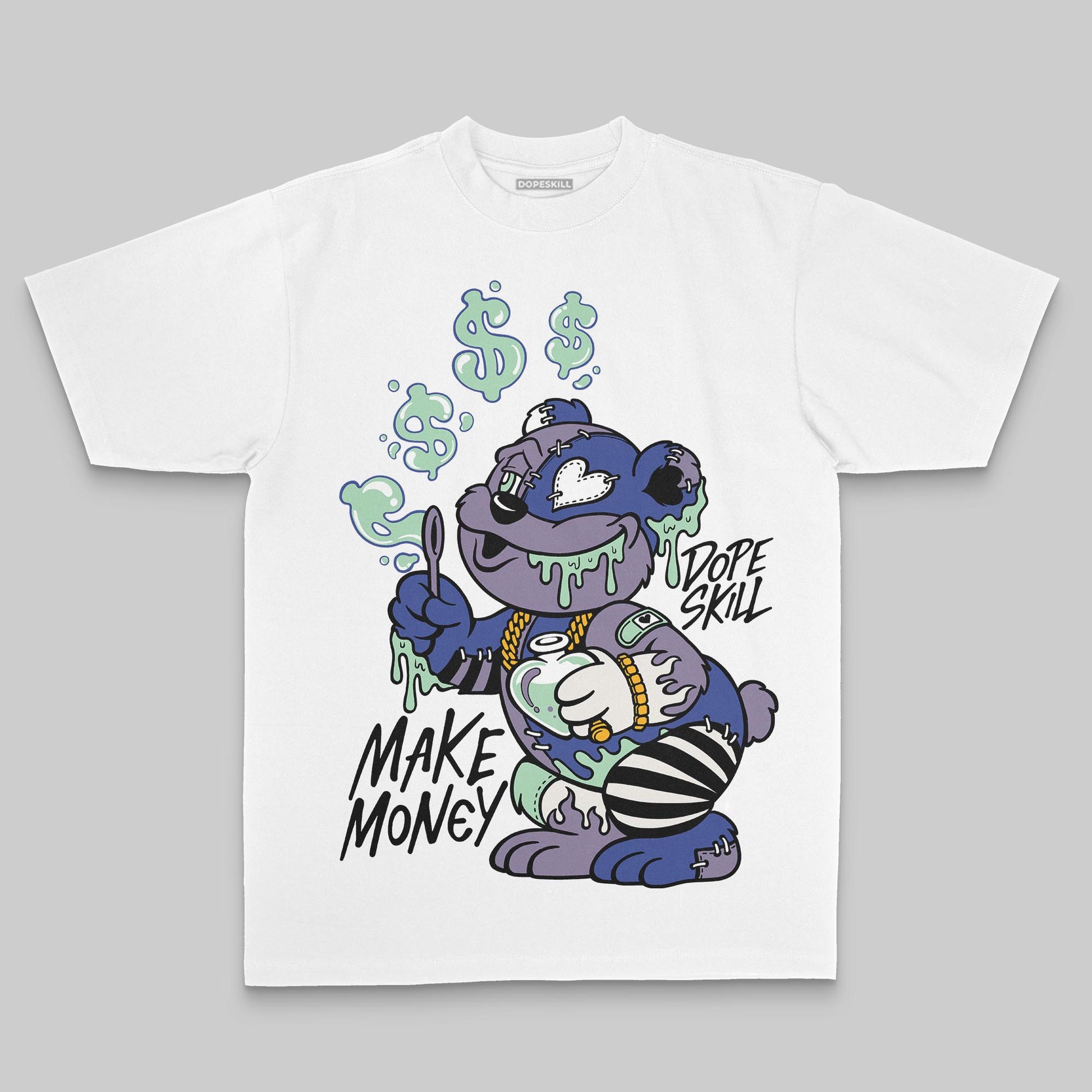 Jordan 1 Retro Low OG Zion Williamson Voodoo Alternate DopeSkill Premium T-Shirt Make Money Graphic Streetwear - White