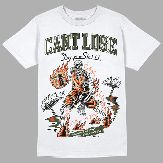 Olive Sneakers DopeSkill T-Shirt Cant Lose Graphic Streetwear - White