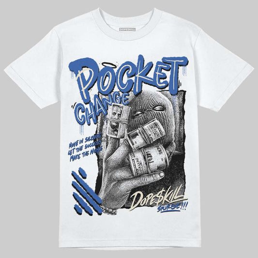 Jordan 1 Low Travis Scott x Fragment DopeSkill T-Shirt Pocket Change Graphic Streetwear - White