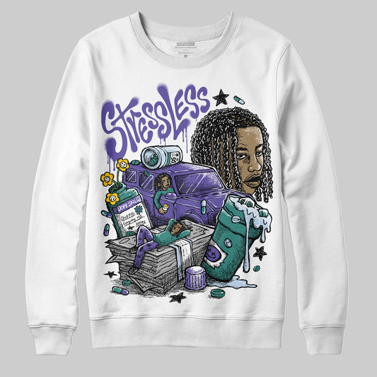 Jordan 5 OG “Grape” DopeSkill Sweatshirt Stressless Graphic Streetwear - White