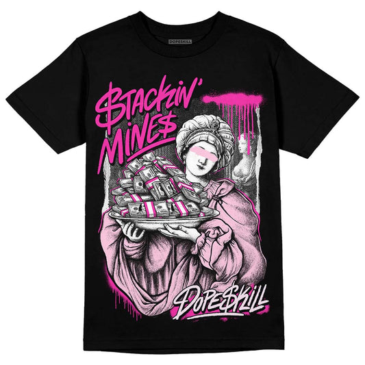 Dunk Low GS 'Triple Pink' DopeSkill T-Shirt Stackin Mines Graphic Streetwear - Black