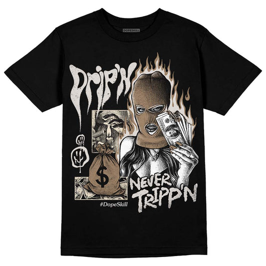 Jordan 5 SE “Sail” DopeSkill T-Shirt Drip'n Never Tripp'n Graphic Streetwear - Black