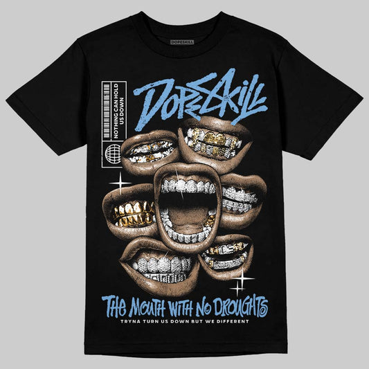 Jordan 12 Retro 'Melo' DopeSkill T-Shirt The Mouth With No Droughts Graphic Streetwear - Black