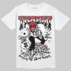 Jordan 11 Retro Low Bred (2025) DopeSkill T-Shirt Threat Graphic Streetwear - White