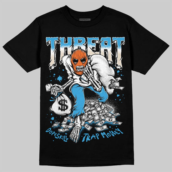 Jordan 1 High OG “UNC” Reimagined DopeSkill T-Shirt Threat Graphic Streetwear - Black