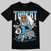 Jordan 1 High OG “UNC” Reimagined DopeSkill T-Shirt Threat Graphic Streetwear - Black