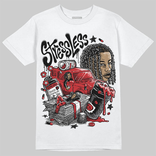 Jordan 1 Retro High OG Black Toe Reimagined DopeSkill T-Shirt Stressless Graphic Streetwear - White