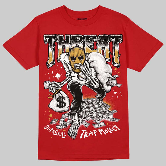 Nigel Sylvester x Air Jordan 4 ‘Brick by Brick’ DopeSkill T-Shirt Threat Graphic Streetwear - Red