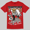 Nigel Sylvester x Air Jordan 4 ‘Brick by Brick’ DopeSkill T-Shirt Threat Graphic Streetwear - Red