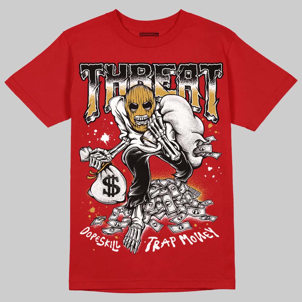 Nigel Sylvester x Air Jordan 4 ‘Brick by Brick’ DopeSkill T-Shirt Threat Graphic Streetwear - Red