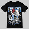 Jordan 4 WMNS 'Forget Me Not' DopeSkill T-Shirt Threat Graphic Streetwear - Black