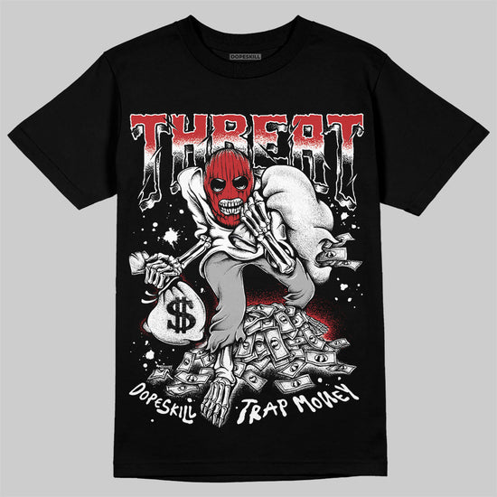 Jordan 11 Retro Low Bred (2025) DopeSkill T-Shirt Threat Graphic Streetwear - black