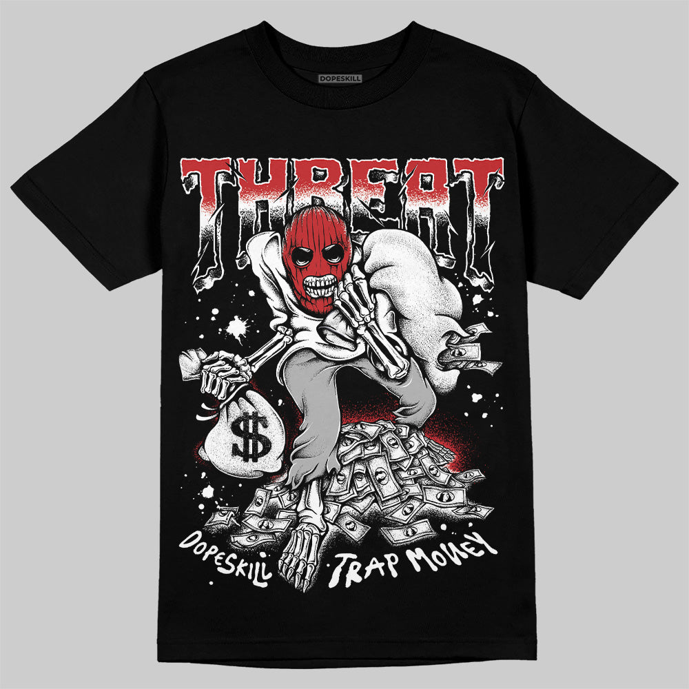 Jordan 11 Retro Low Bred (2025) DopeSkill T-Shirt Threat Graphic Streetwear - black