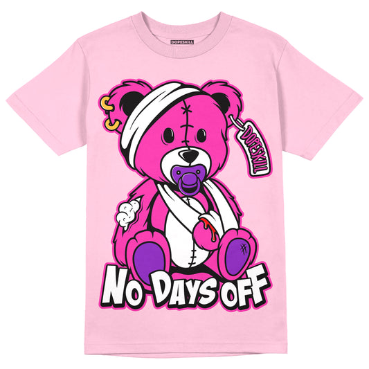 Pink Sneakers DopeSkill Pink T-shirt Hurt Bear Graphic Streetwear