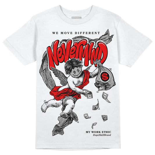 Jordan 1 Low OG “Shadow” DopeSkill T-Shirt Nevermind Graphic Streetwear - White