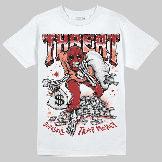 Jordan 1 High OG Rare Air “Cinnabar” DopeSkill T-Shirt Threat Graphic Streetwear - White
