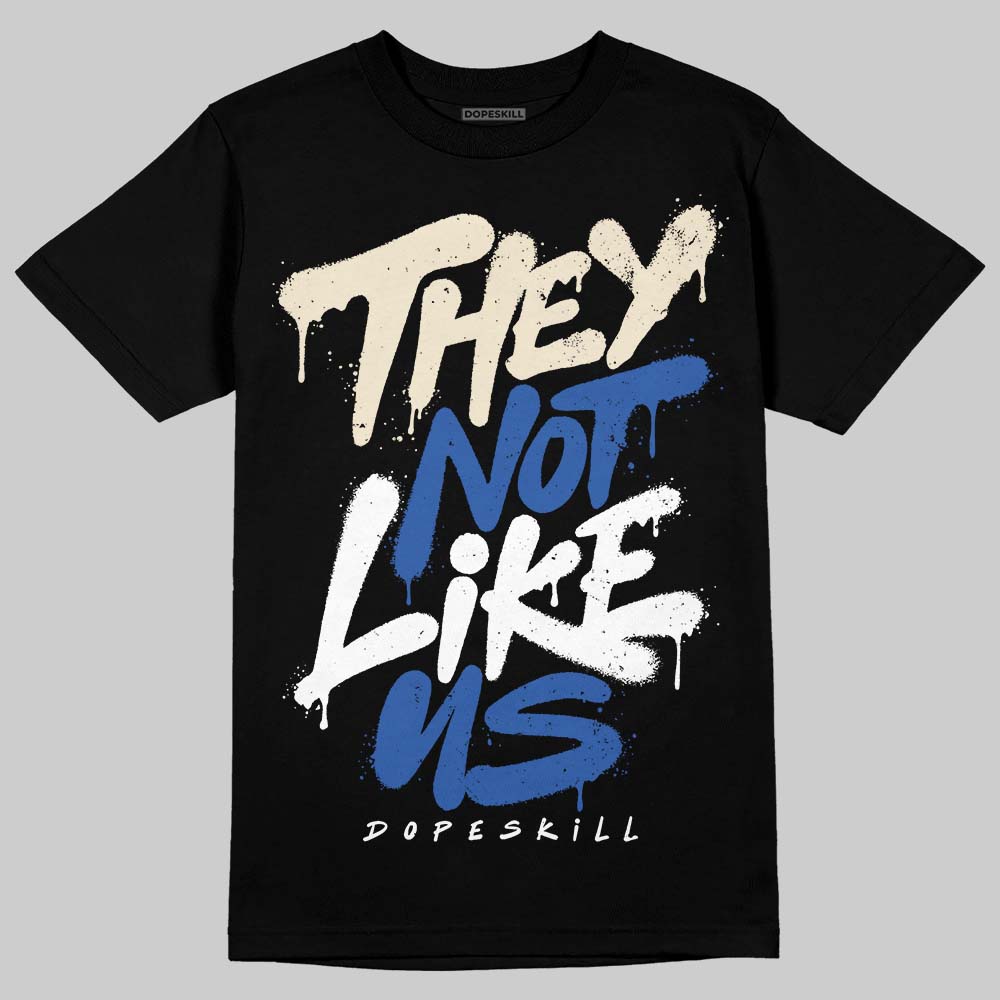 Jordan 1 Low Travis Scott x Fragment DopeSkill T-Shirt They Not Like Us Graphic Streetwear - Black