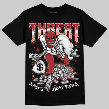 Jordan 1 High OG Rare Air “Cinnabar” DopeSkill T-Shirt Threat Graphic Streetwear - Black