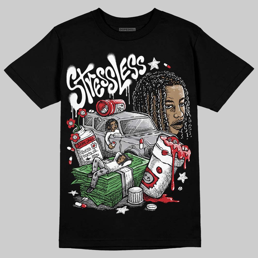 Jordan 4 OG “White Cement” DopeSkill T-Shirt Stressless Graphic Streetwear - Black