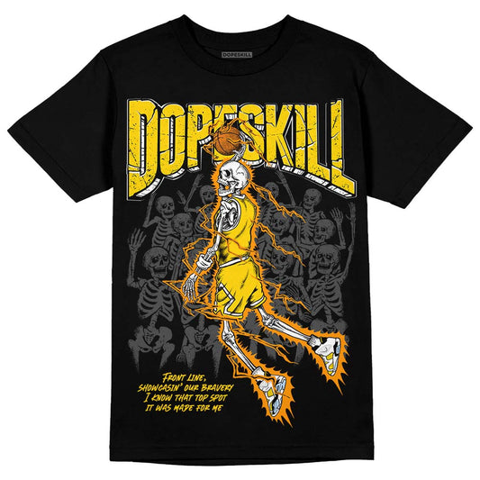 Jordan 6 “Yellow Ochre” DopeSkill T-Shirt Thunder Dunk Graphic Streetwear - Black