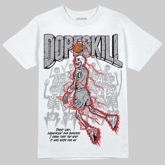 Jordan 4 OG “White Cement” DopeSkill T-Shirt Thunder Dunk Graphic Streetwear - White