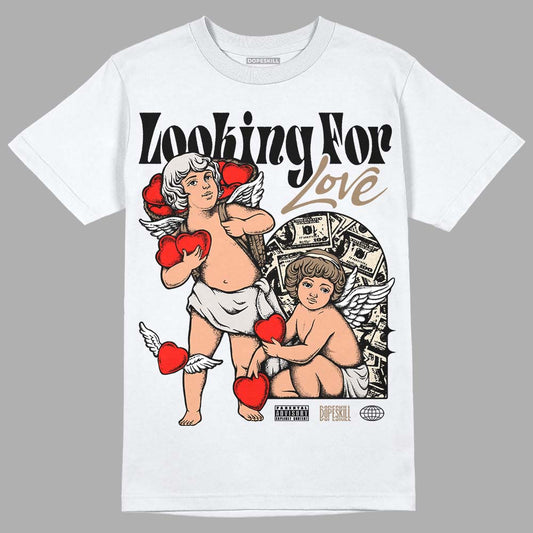 Jordan 5 SE “Sail” DopeSkill T-Shirt Looking For Love Graphic Streetwear - White 