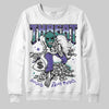 Jordan 5 OG “Grape” DopeSkill Sweatshirt Threat Graphic Streetwear - White
