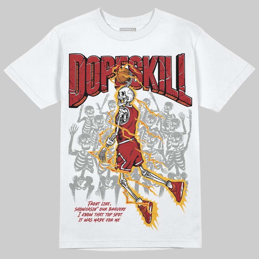Nigel Sylvester x Air Jordan 4 ‘Brick by Brick’ DopeSkill T-Shirt Thunder Dunk Graphic Streetwear - White