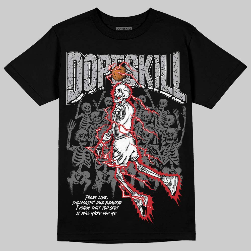 Jordan 4 OG “White Cement” DopeSkill T-Shirt Thunder Dunk Graphic Streetwear - Black